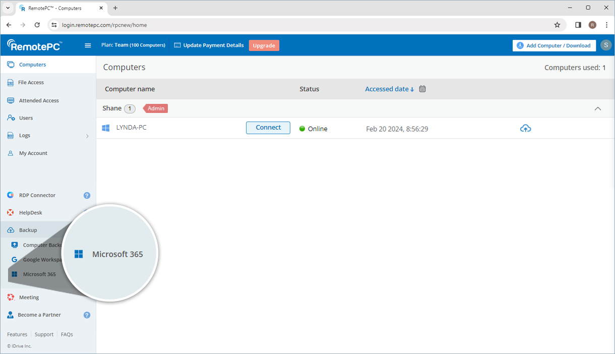 Microsoft Office 365 Backup